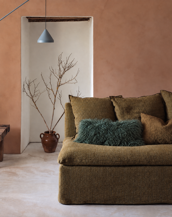 TIBETAN GOATSKIN CUSHION COVER