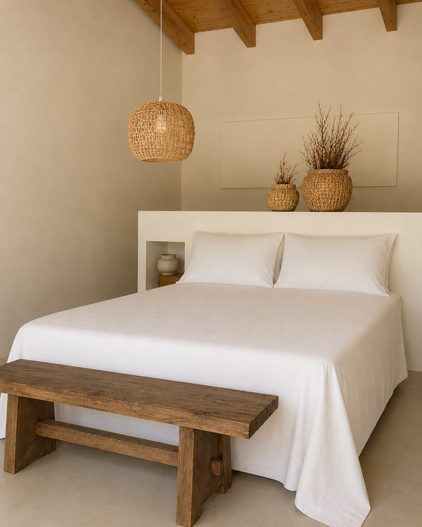 STONE WASHED COTTON SHEET